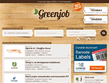 Tablet Screenshot of greenjob.fr